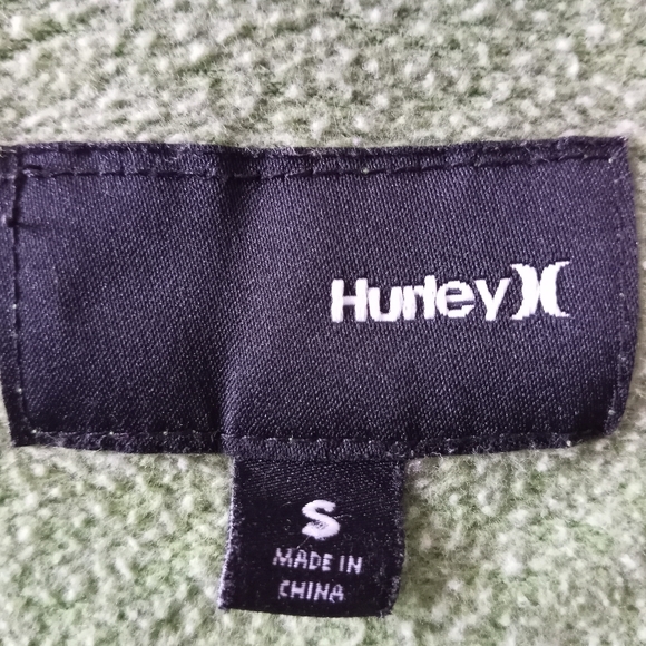 EUC Hurley Green Zip Up Hoodie - Small - Picture 6 of 6